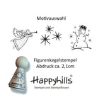 Kegelstempel Engel, Sternchen und Schneemann Auswahl oder Set