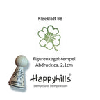 Kegelstempel Fliegenpilz, Kleeblatt und Marienkäfer Auswahl oder Set