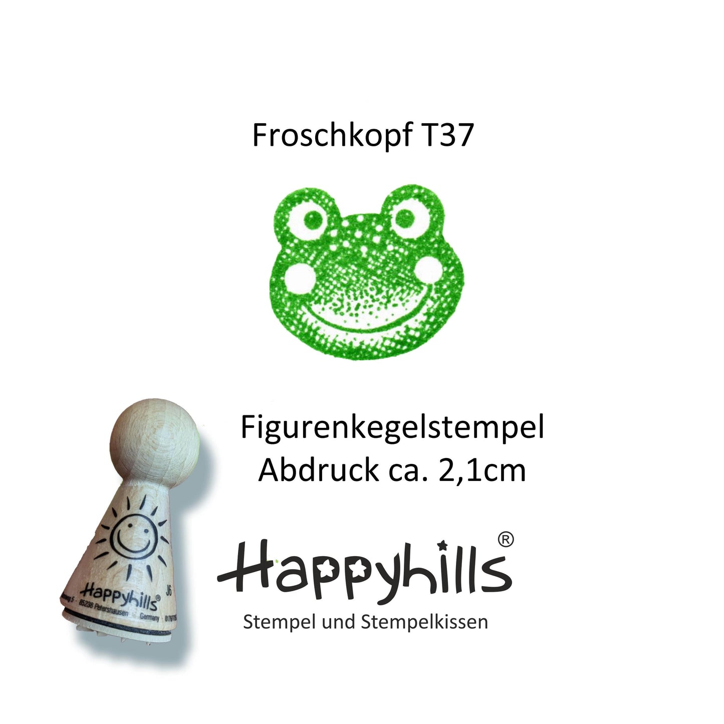 Kegelstempel Raupe, Froschkopf und Libelle Auswahl oder Set