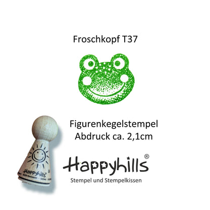 Kegelstempel Raupe, Froschkopf und Libelle Auswahl oder Set