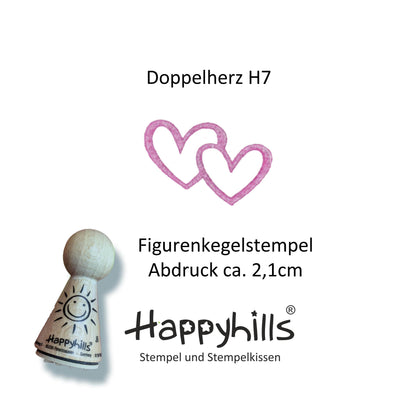 Kegelstempel Herzen Auswahl oder Set