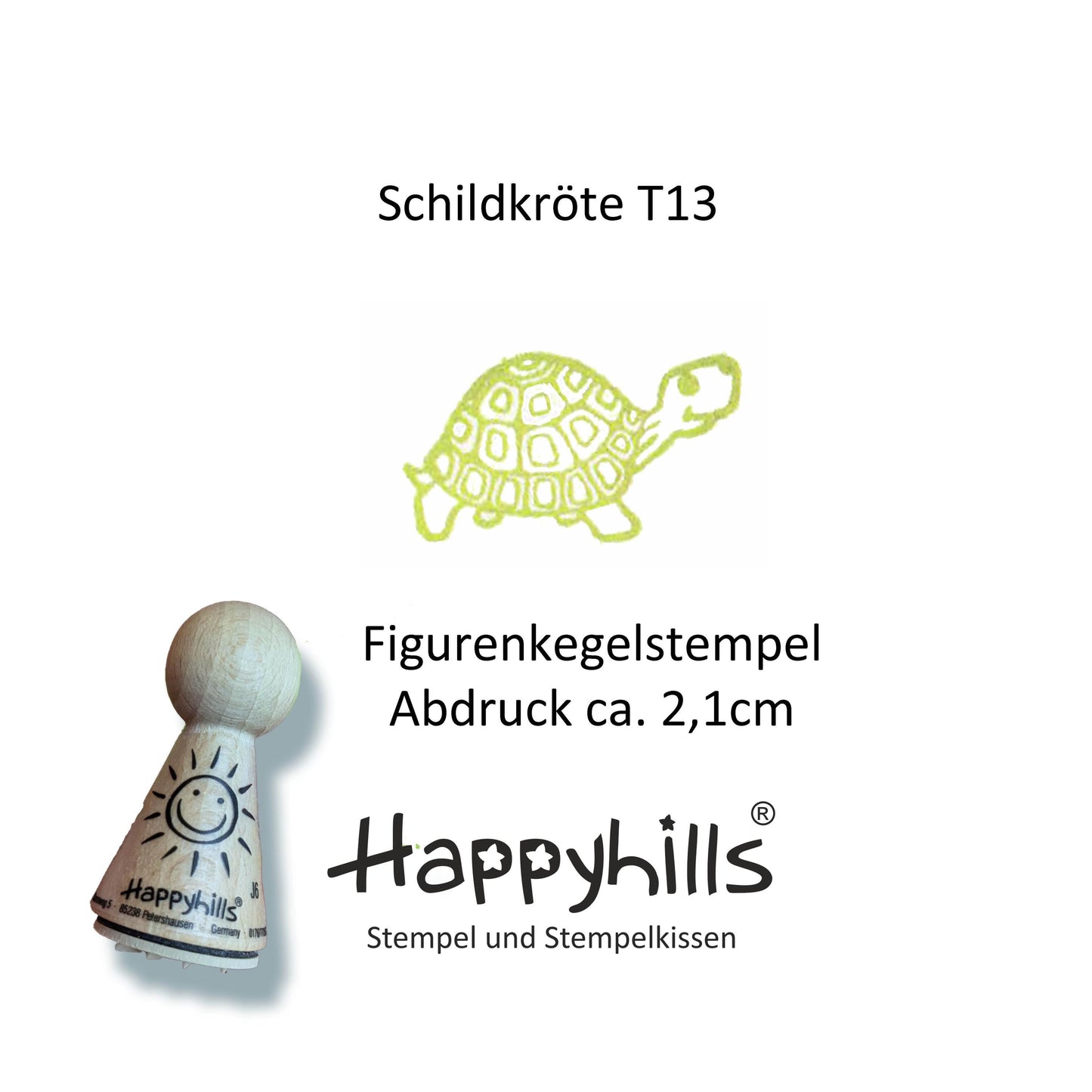 Kegelstempel Taube, Schildkröte und Elefant Auswahl oder Set