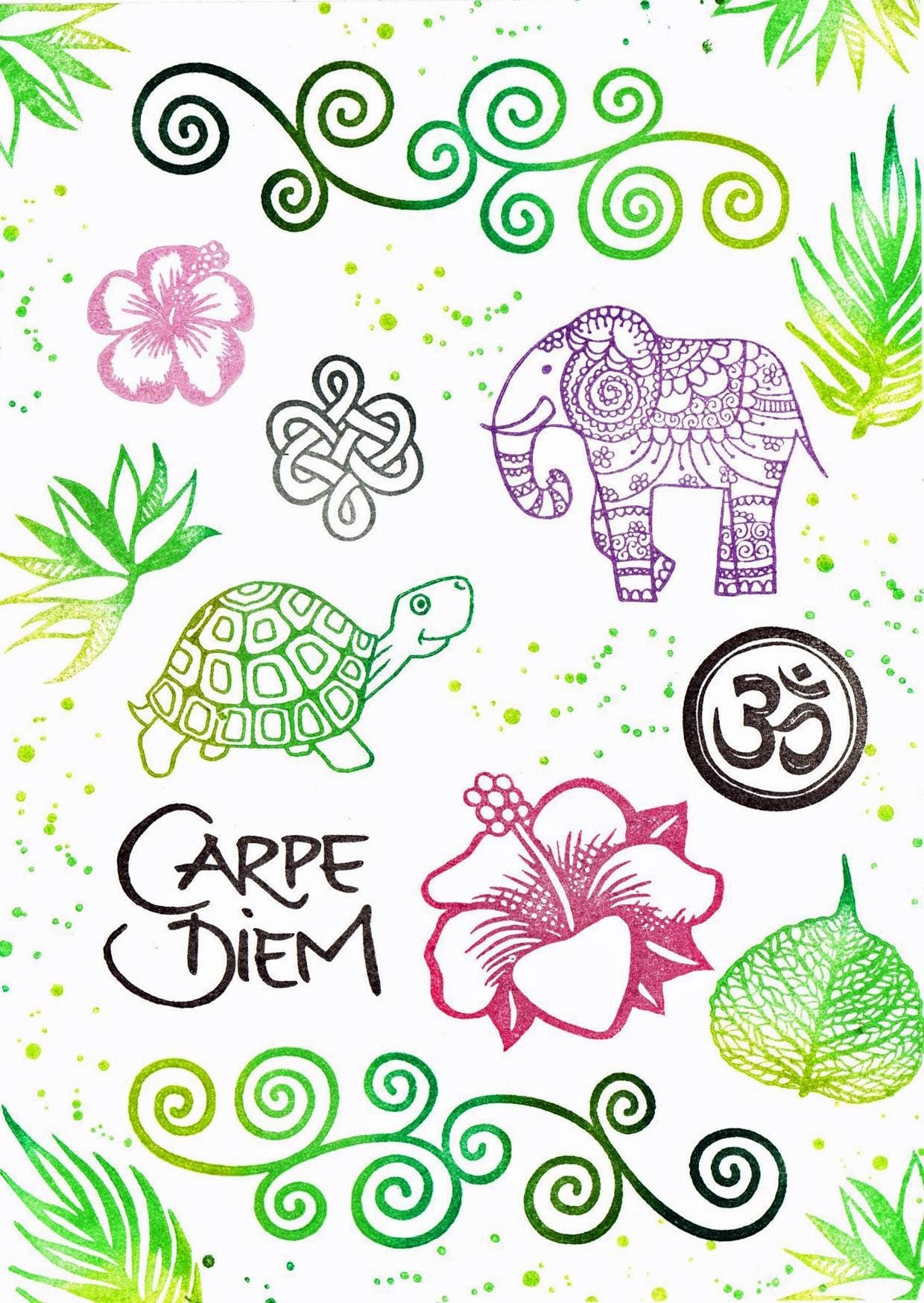 Kegelstempel Om, Buddha und endloser Knoten Auswahl oder Set