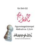 Kegelstempel Vielen Dank, Happy Birthday und für Dich Auswahl oder Set