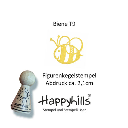 Kegelstempel Gingko, Sonne und Biene Auswahl oder Set