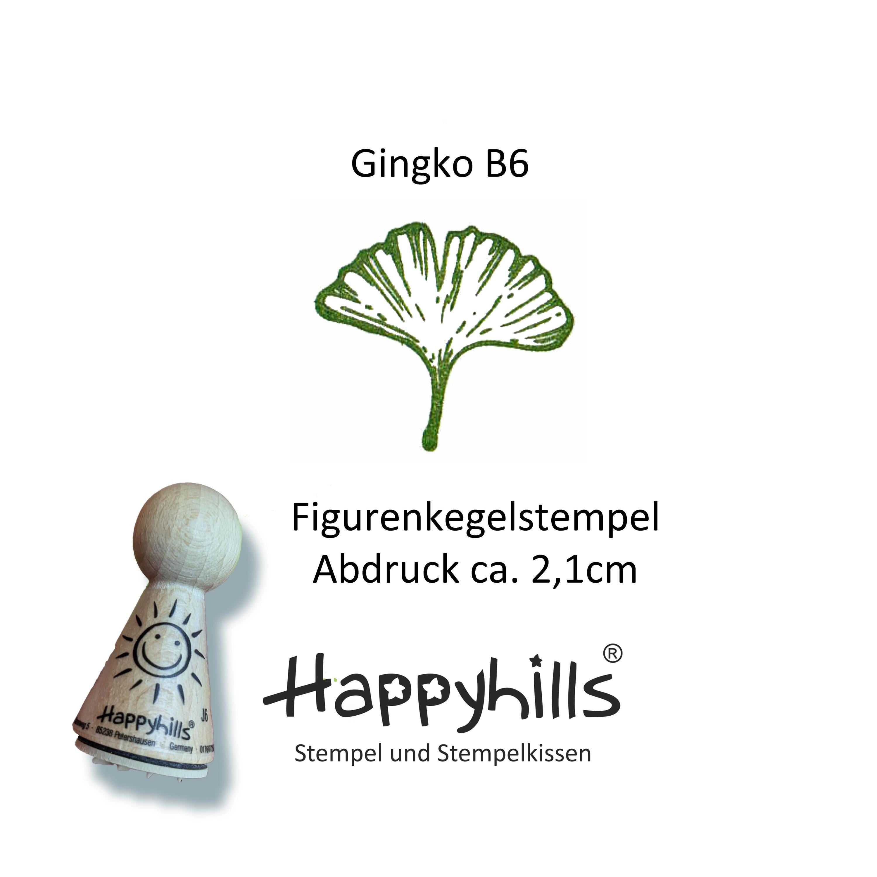 Kegelstempel Gingko, Sonne und Biene Auswahl oder Set