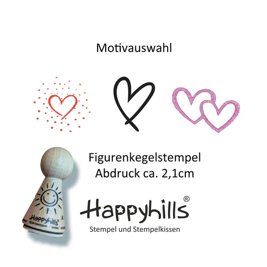 Kegelstempel Herzen Auswahl oder Set
