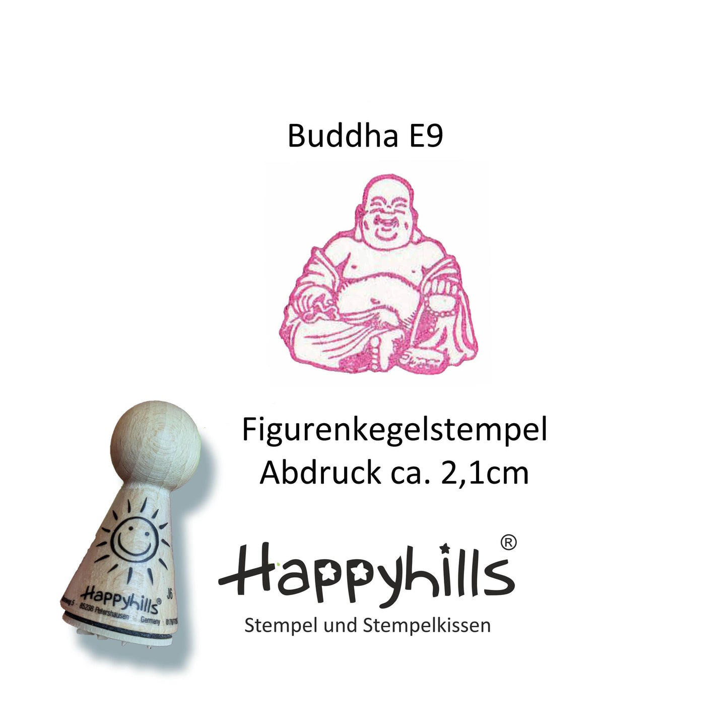 Kegelstempel Om, Buddha und endloser Knoten Auswahl oder Set