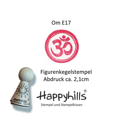 Kegelstempel Om, Buddha und endloser Knoten Auswahl oder Set