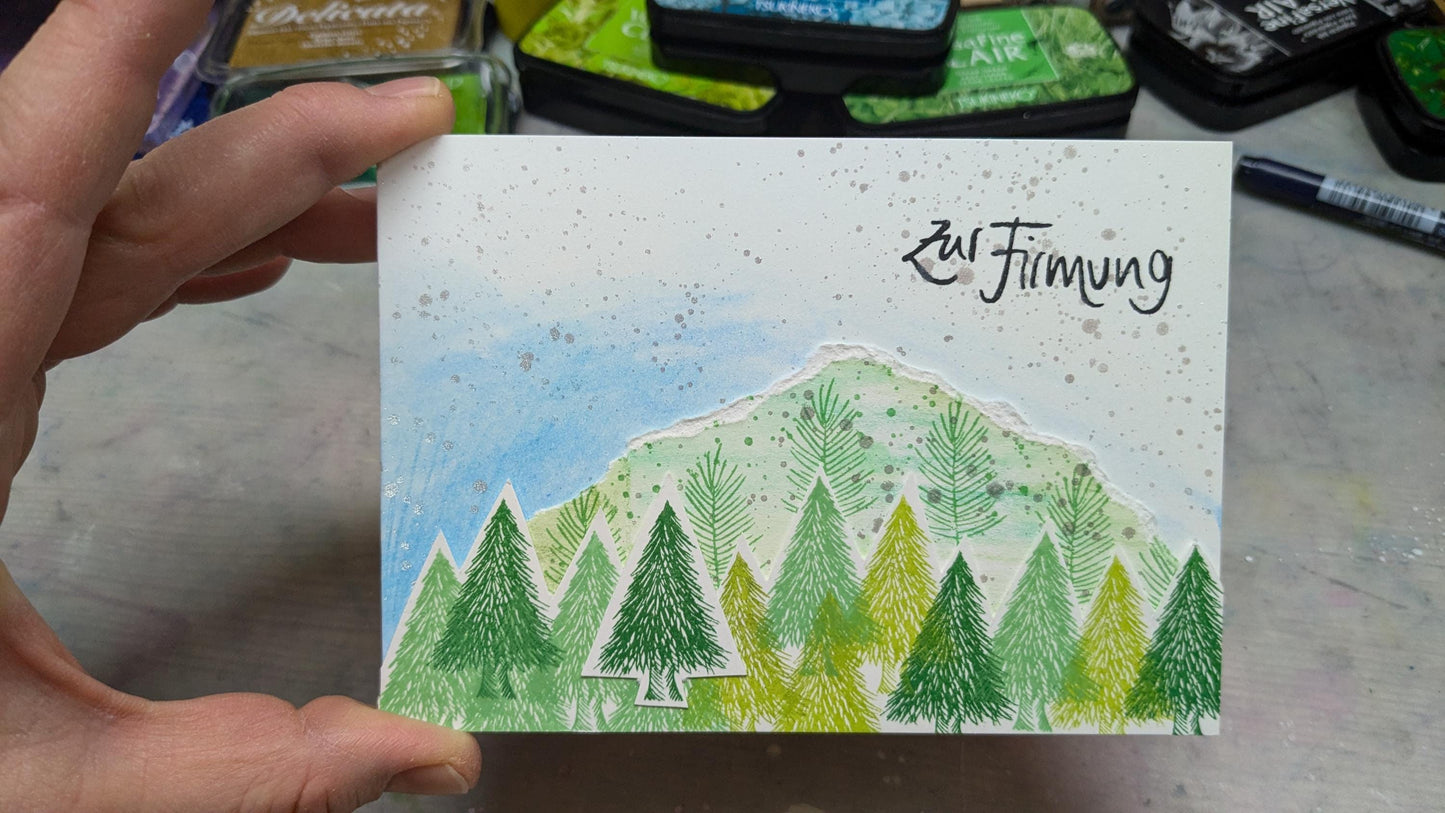 Stempel Tannenbaum natur