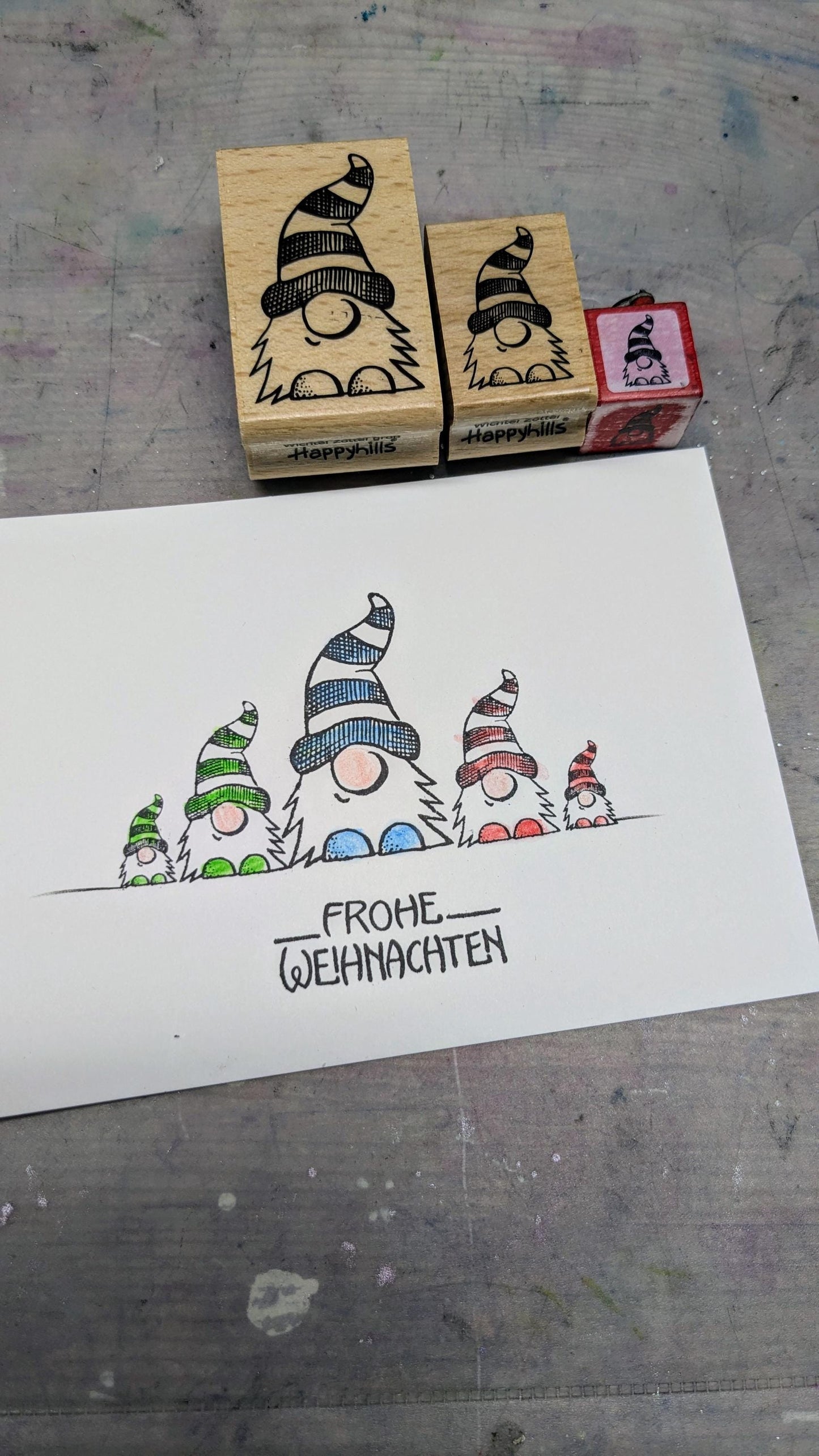 Stempel Wichtel Zottel