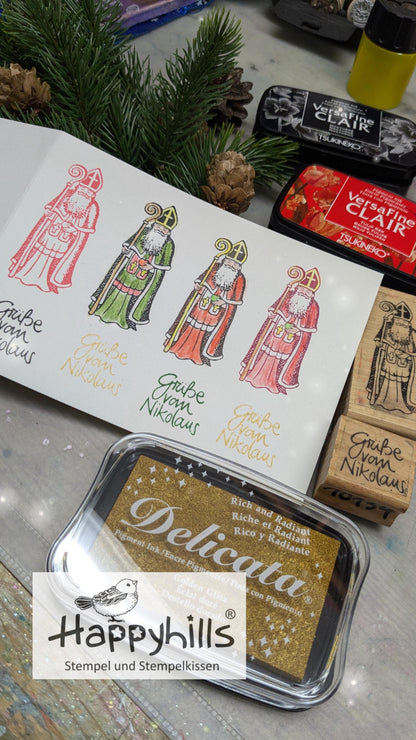 Stempel Bischof mit Mitra und Stab