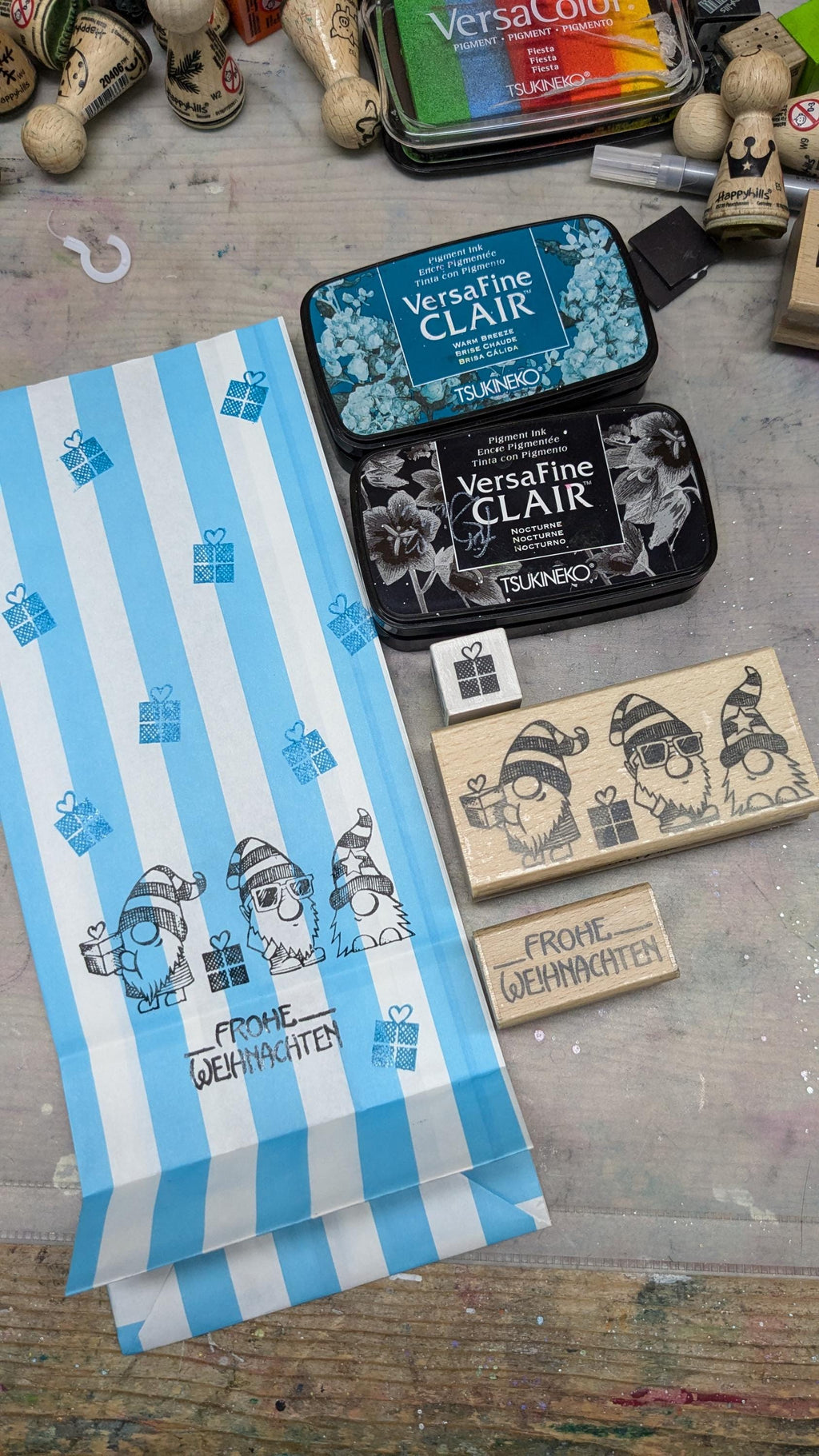 Stempel drei Wichtel