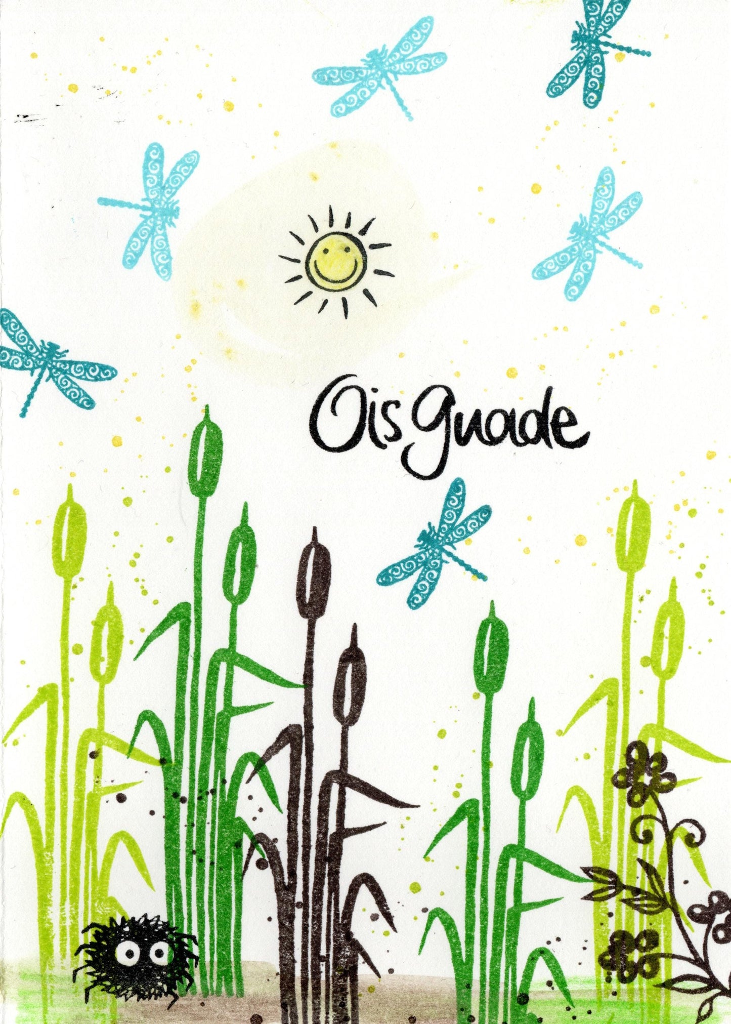 Ministempel Biene, Libelle und Schmetterling Auswahl oder Set