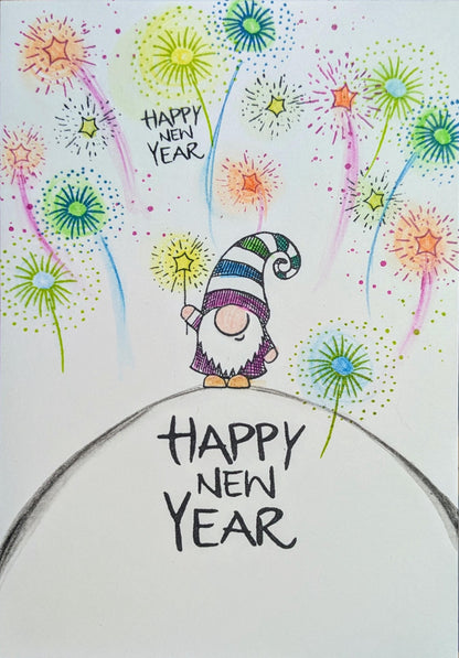 Stempel Wichtel Flipp mit Funkelstern