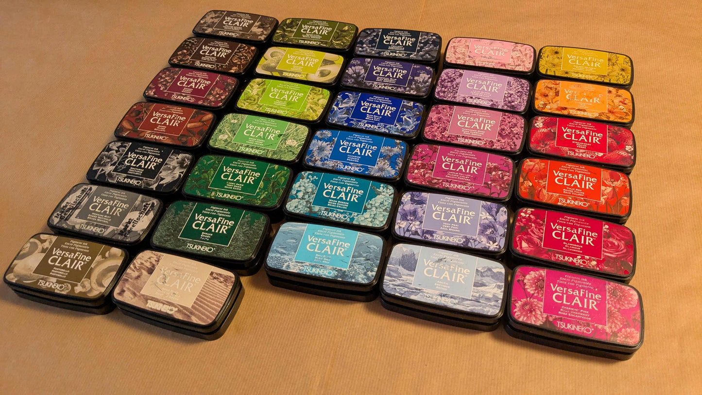 VersaFine CLAIR Stempelkissen mit großer Farbauswahl