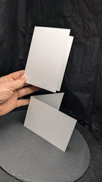 Klappkarte A6 naturweiss Hochformat oder Querformat