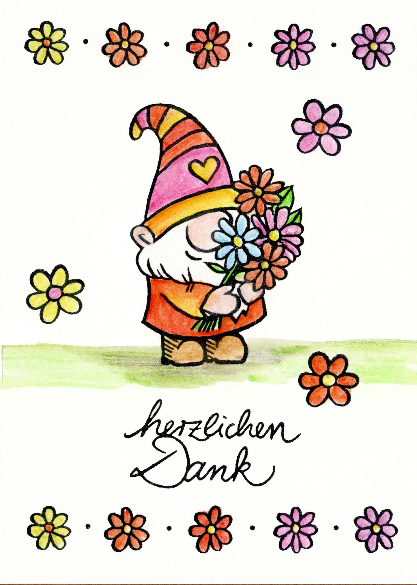 Ministempel Gänseblümchen, Blümchen und Marienkäfer Auswahl oder Set