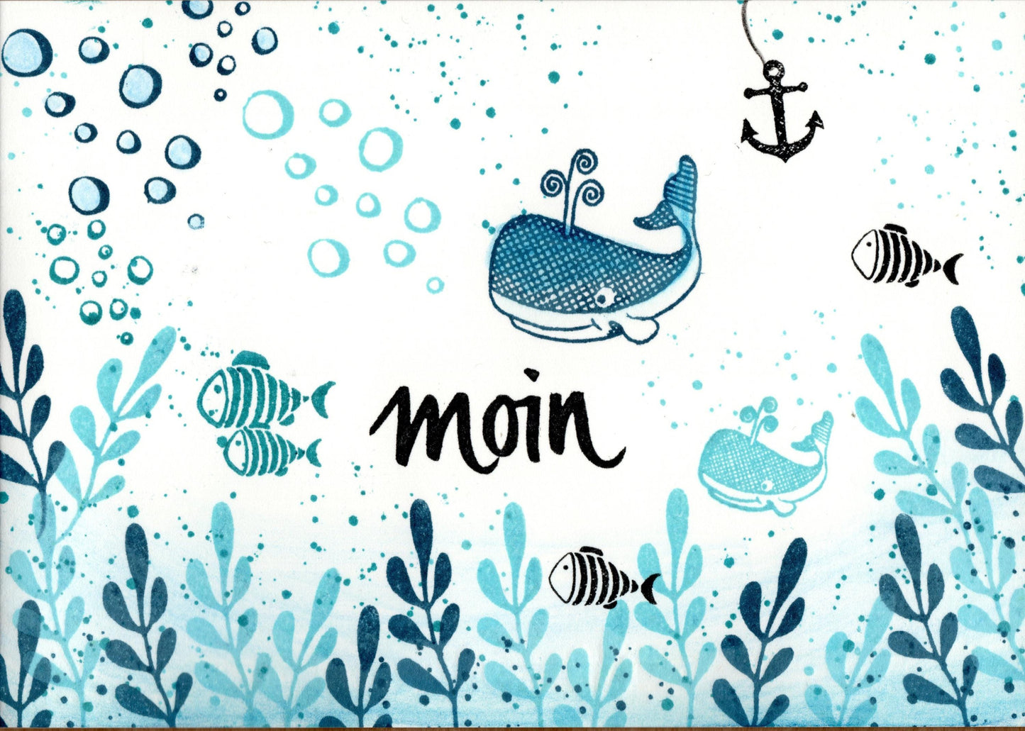 Ministempel Pinguin, Seehundkopf und Fisch Auswahl oder Set