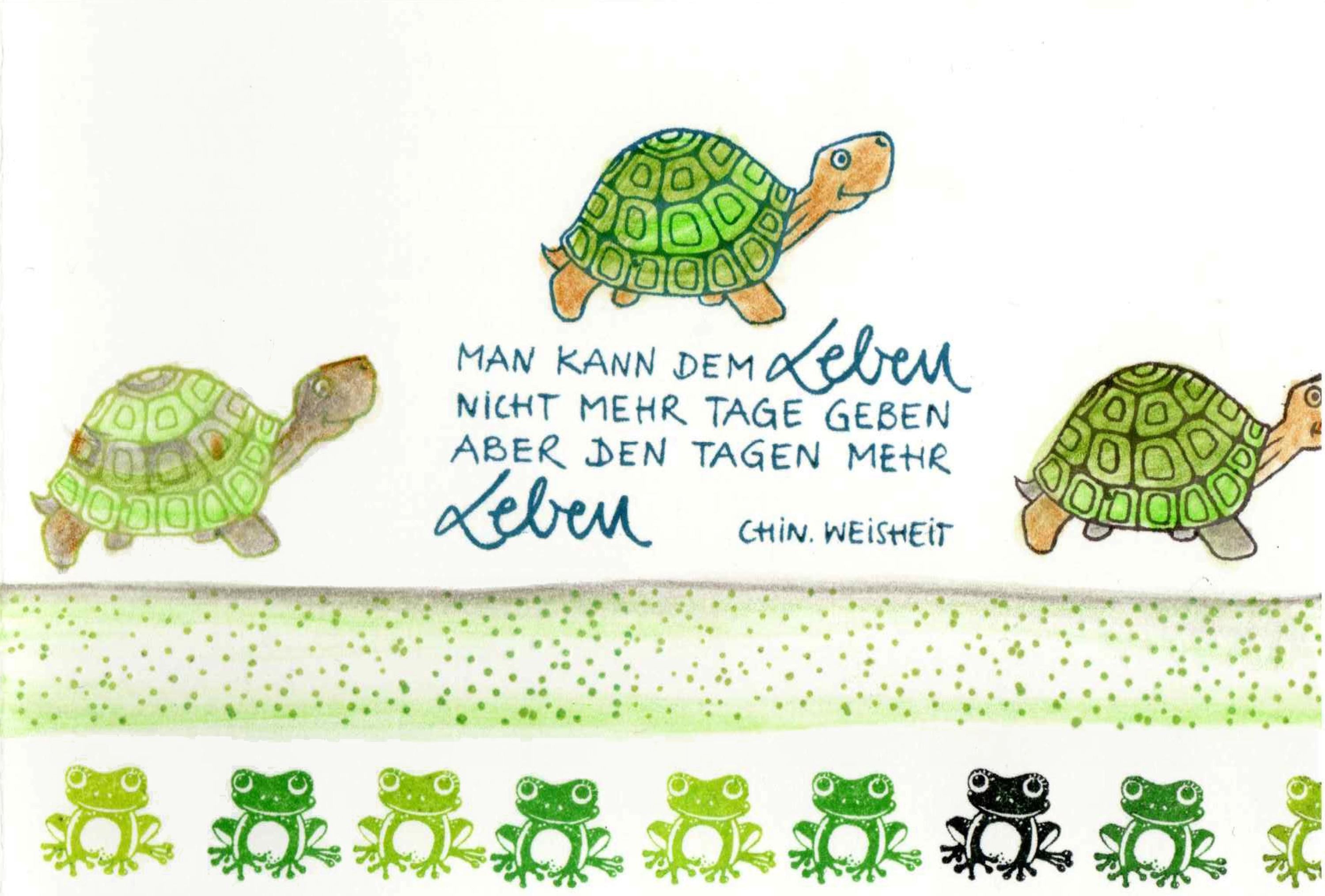 Stempel Man kann dem Leben...