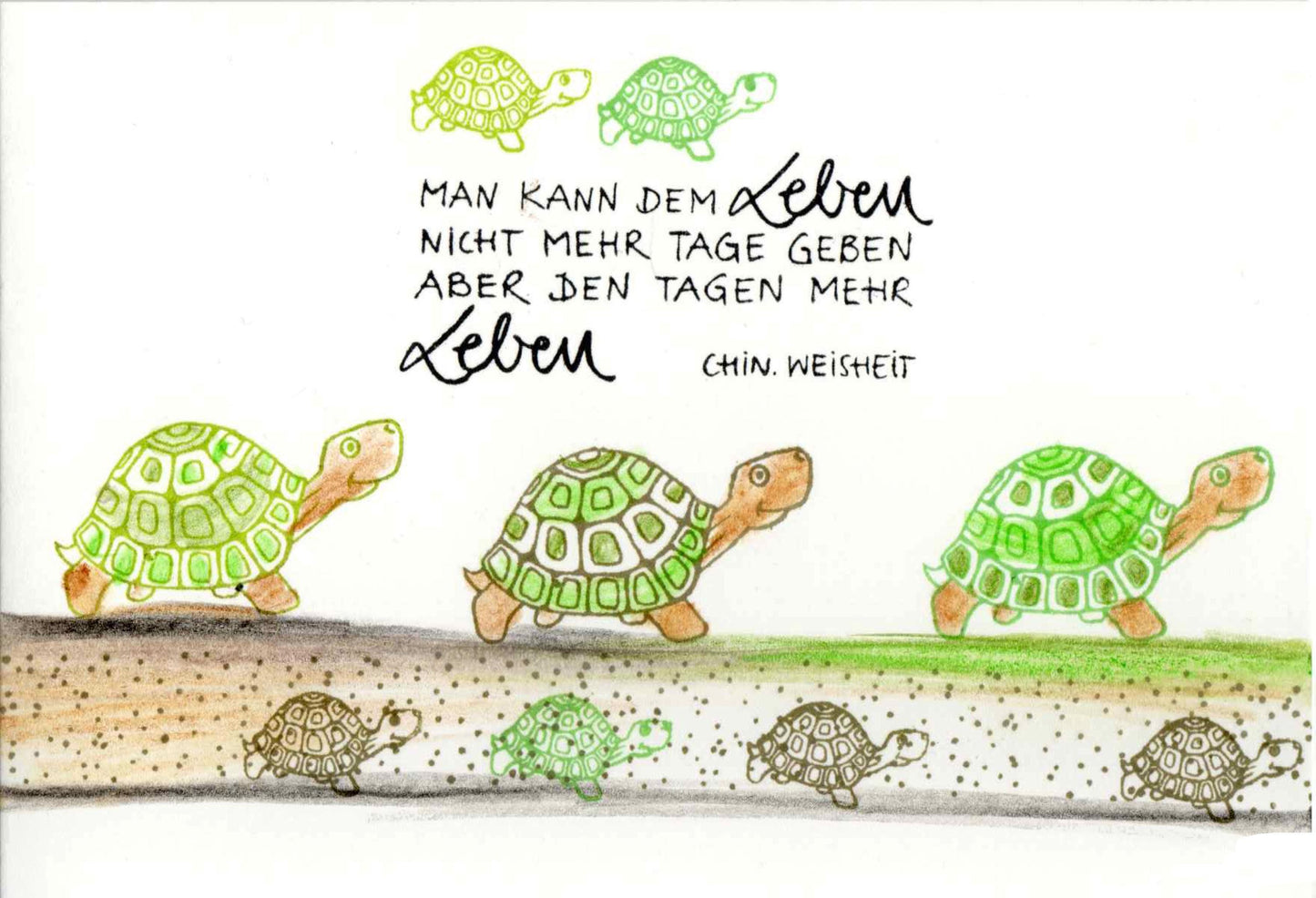 Stempel Man kann dem Leben...