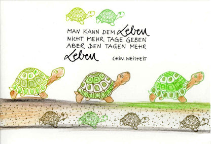Stempel Man kann dem Leben...