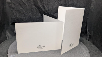 Klappkarte A6 naturweiss Hochformat oder Querformat