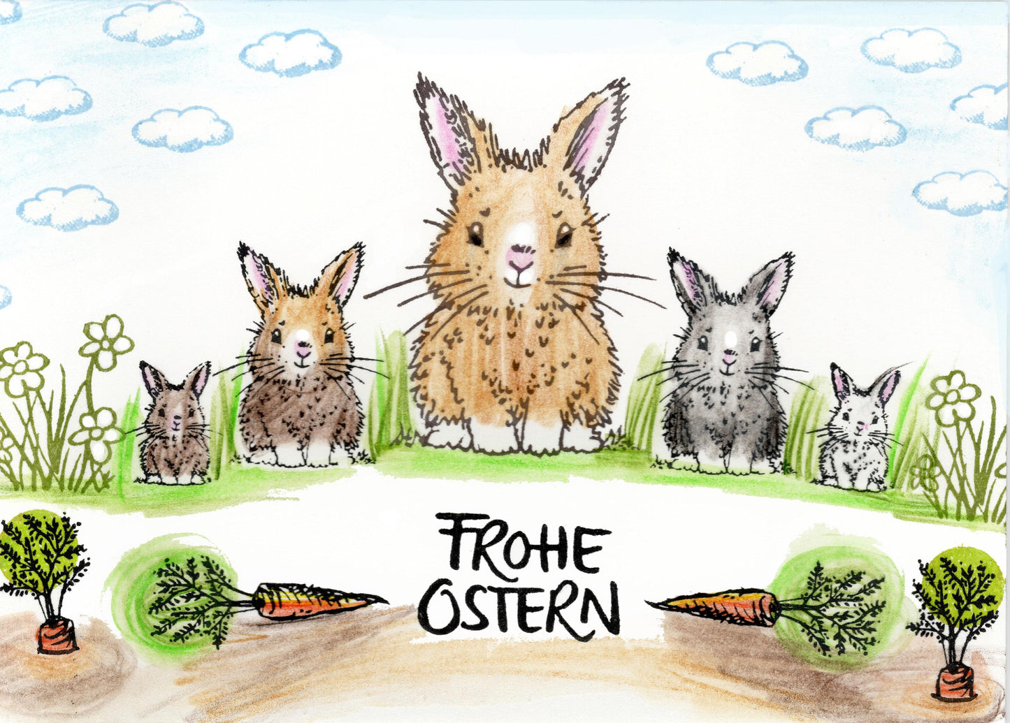 Kegelstempel Hasenkopf, Häschen und Schwein Auswahl oder Set