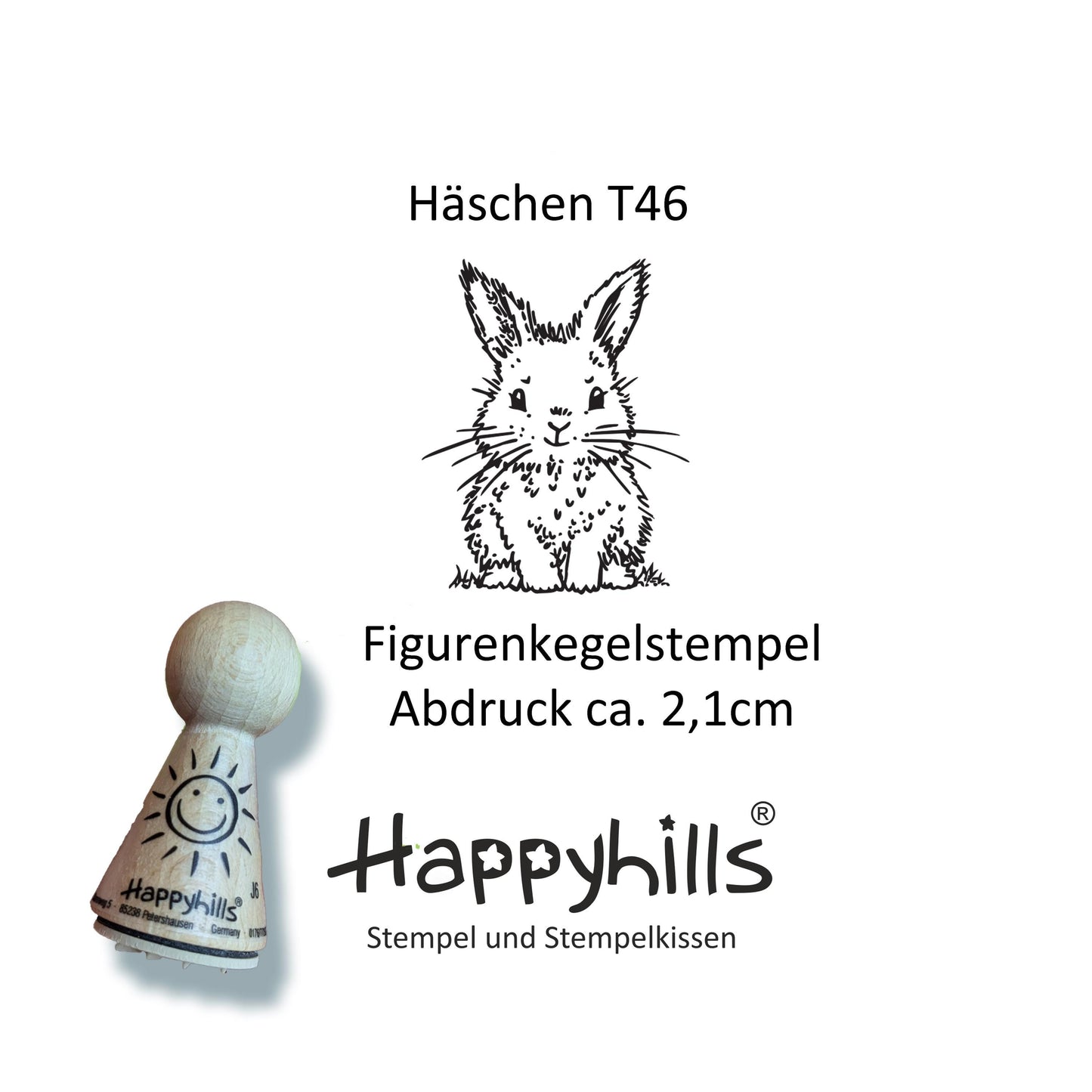 Kegelstempel Hasenkopf, Häschen und Schwein Auswahl oder Set