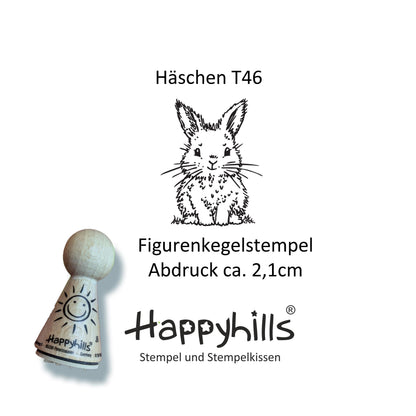 Kegelstempel Hasenkopf, Häschen und Schwein Auswahl oder Set