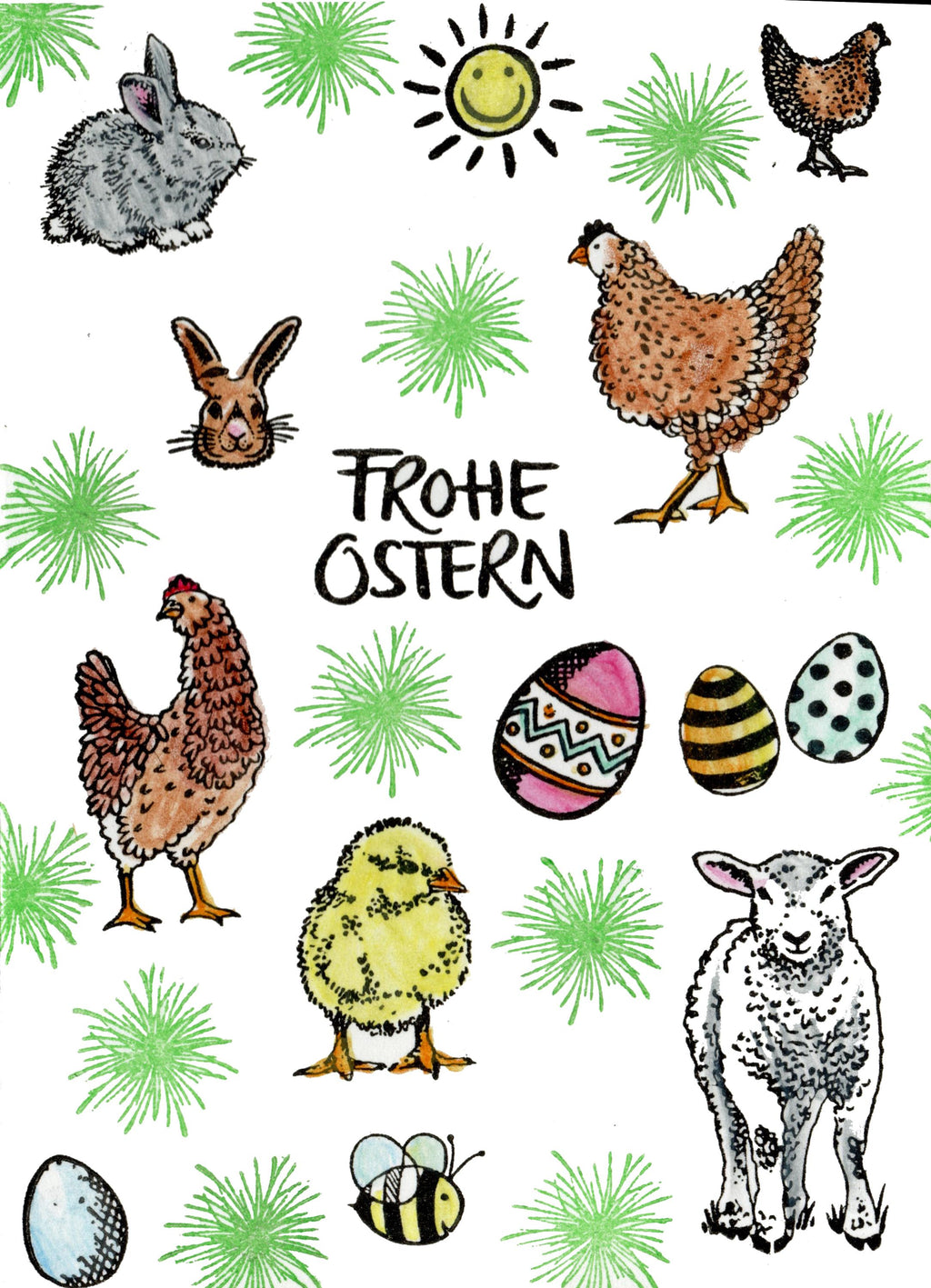 Kegelstempel Hasenkopf, Häschen und Schwein Auswahl oder Set