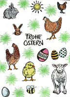 Kegelstempel Hasenkopf, Häschen und Schwein Auswahl oder Set