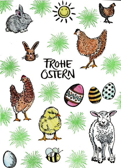 Kegelstempel Hasenkopf, Häschen und Schwein Auswahl oder Set