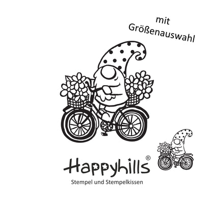 Stempel Sommerwichtel auf dem Fahrrad