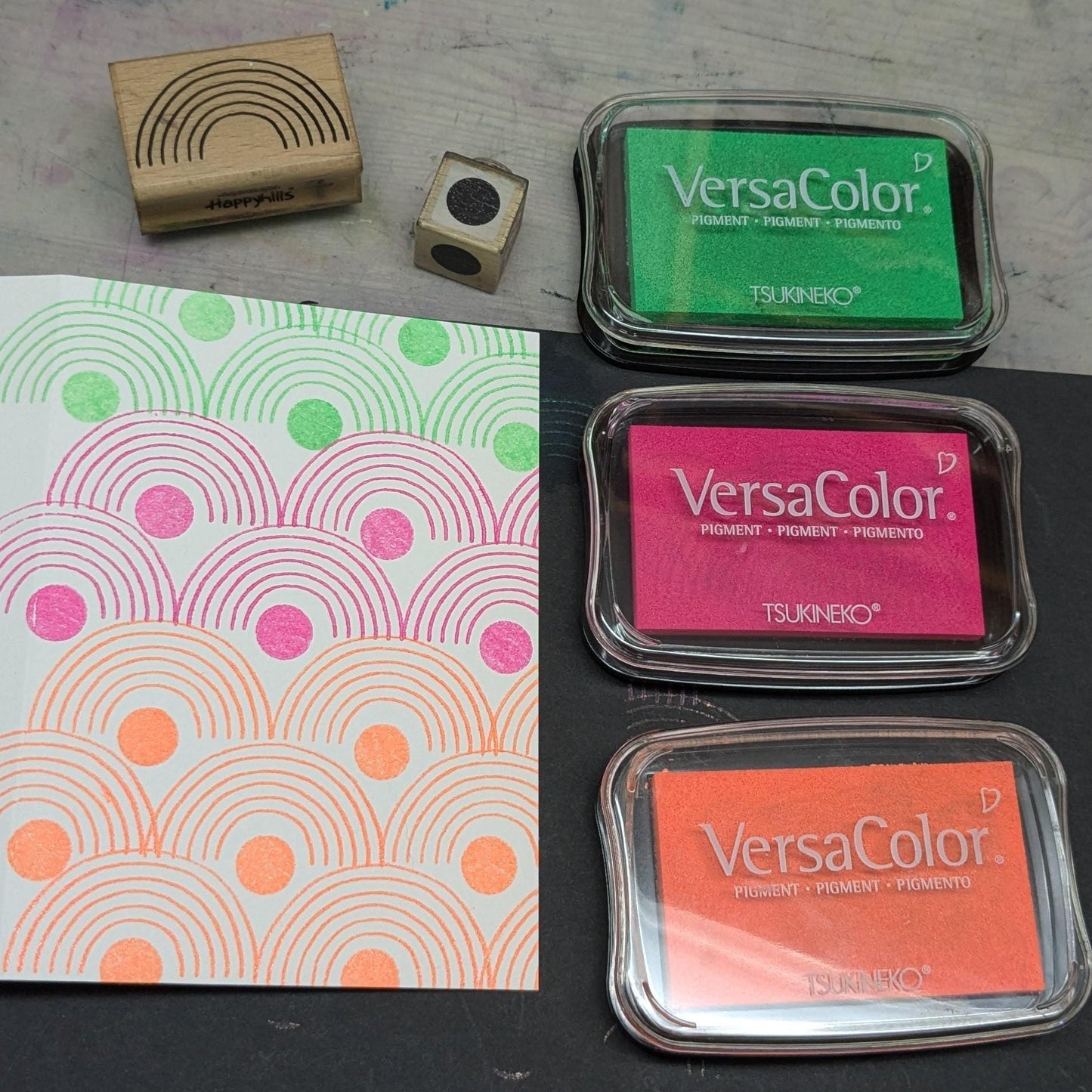 VersaColor Stempelkissen groß NEON Farben