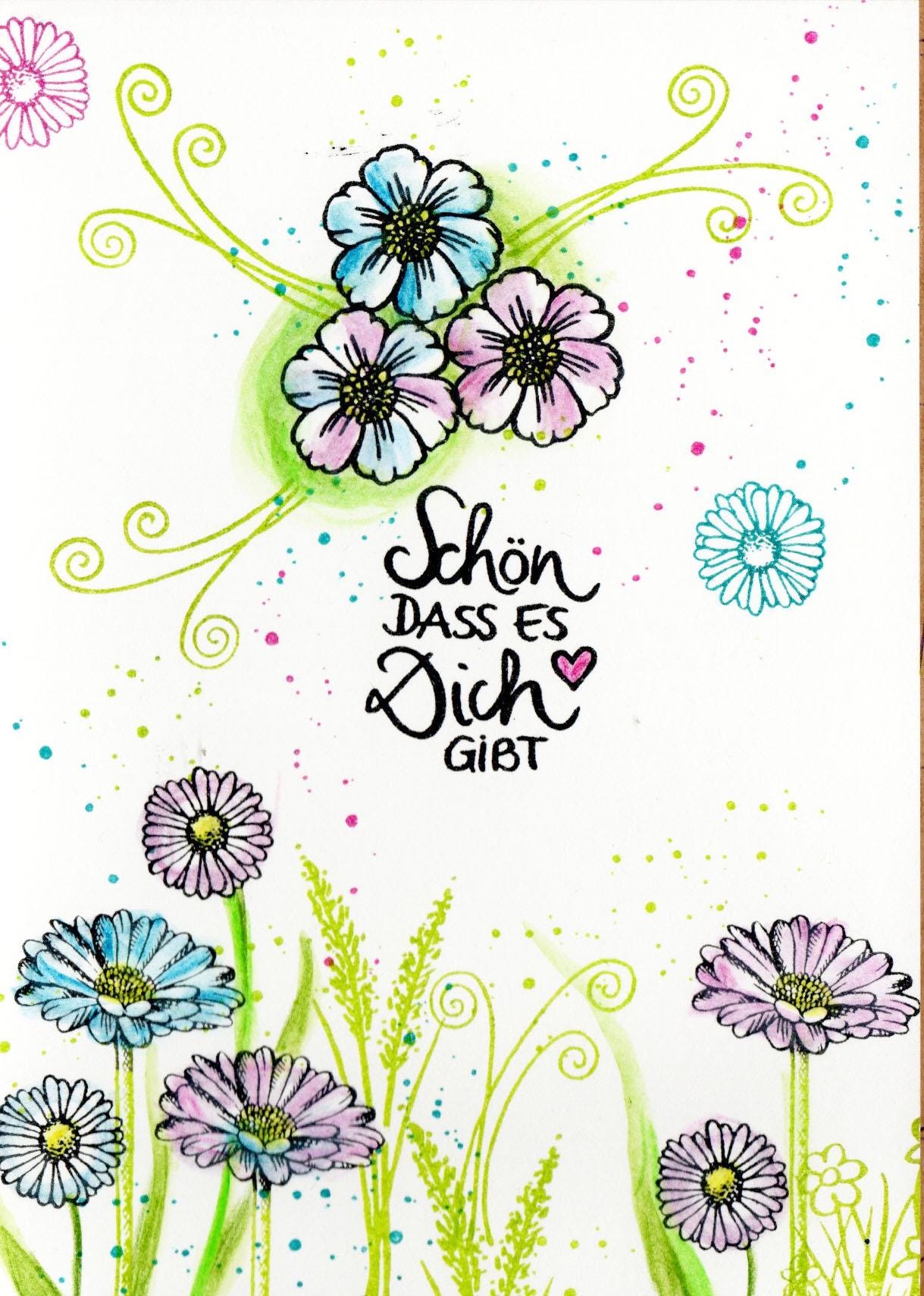 Stempel Schön, dass es dich gibt