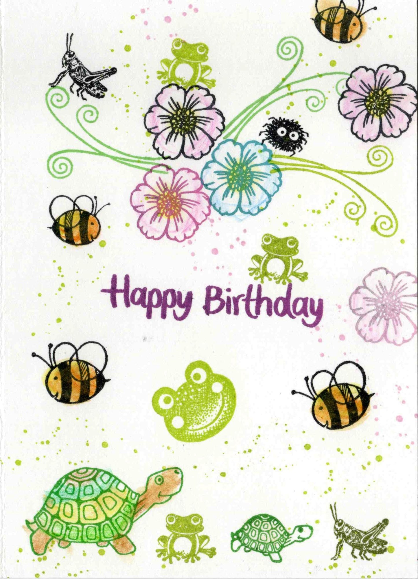 Stempel Happy Birthday quer