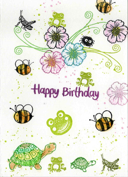 Stempel Happy Birthday quer