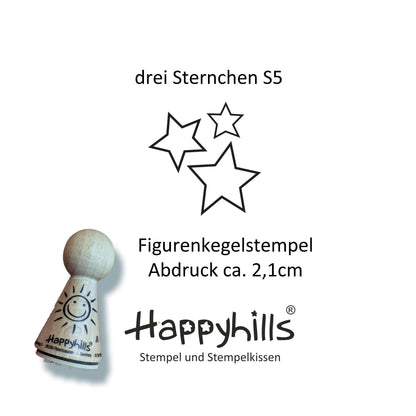 Kegelstempel Sterne Auswahl oder Set