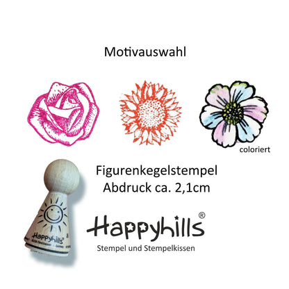 Kegelstempel Blumen Auswahl oder Set