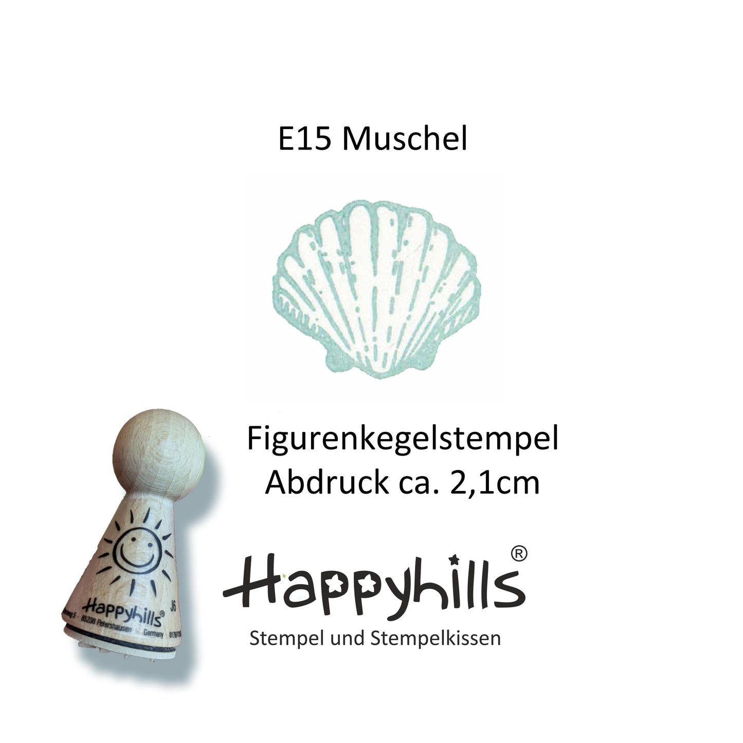 Kegelstempel Muschel, Welle und Anker Auswahl oder Set