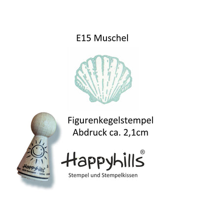 Kegelstempel Muschel, Welle und Anker Auswahl oder Set