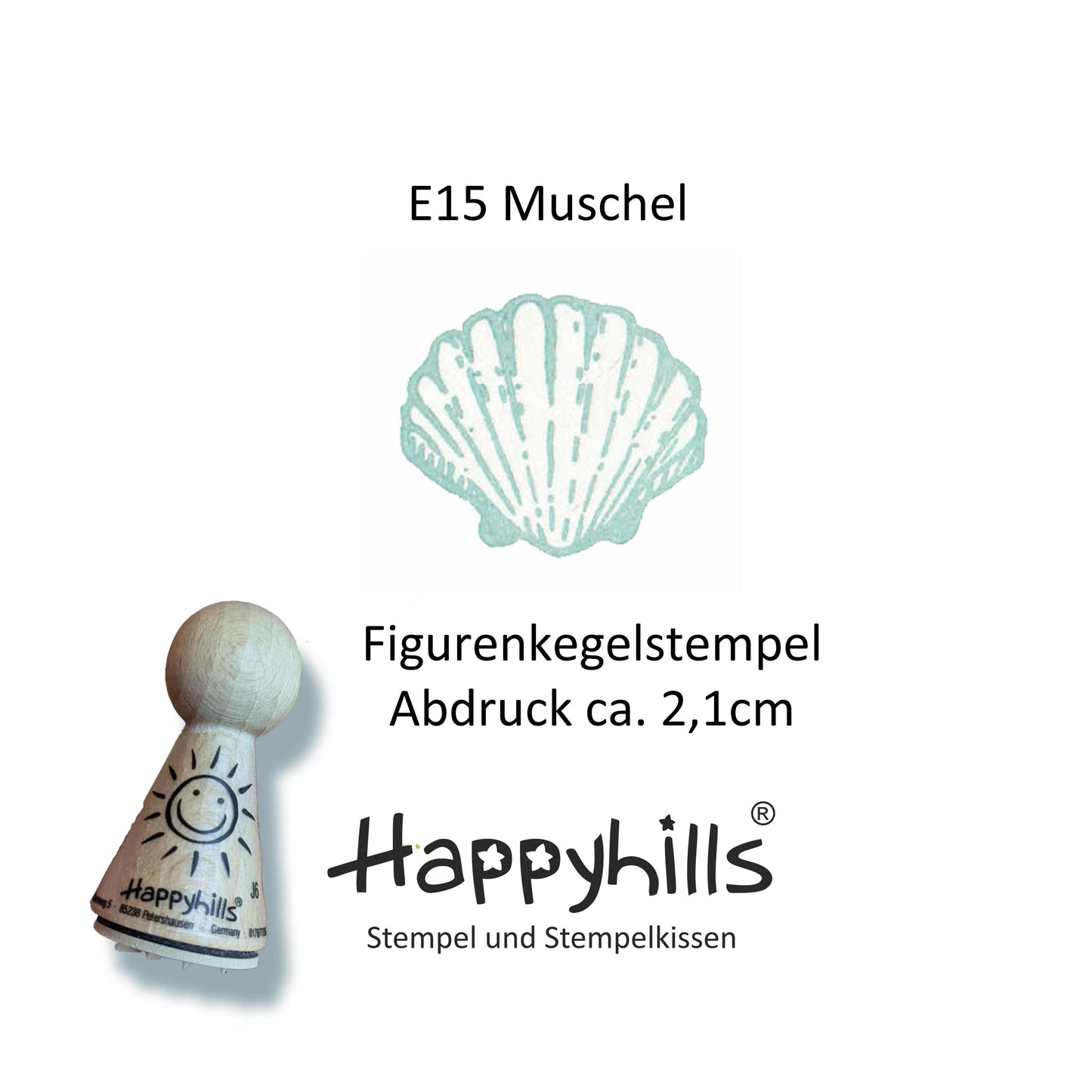 Kegelstempel Muschel, Welle und Anker Auswahl oder Set