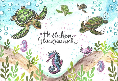 Kegelstempel Meerestiere Auswahl oder Set