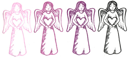 Stempel Engel mit Herz