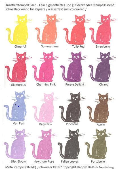 Stempel schwarzer Kater