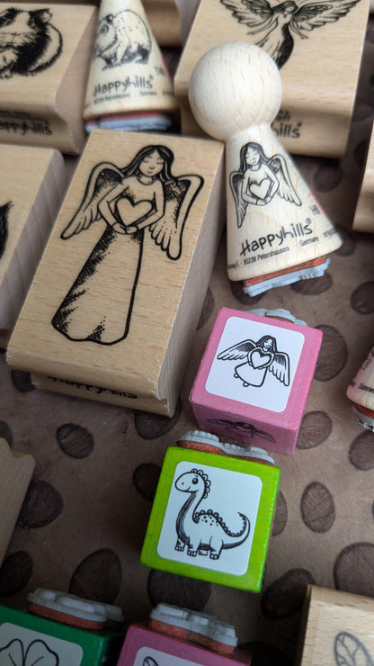 Stempel Engel mit Herz