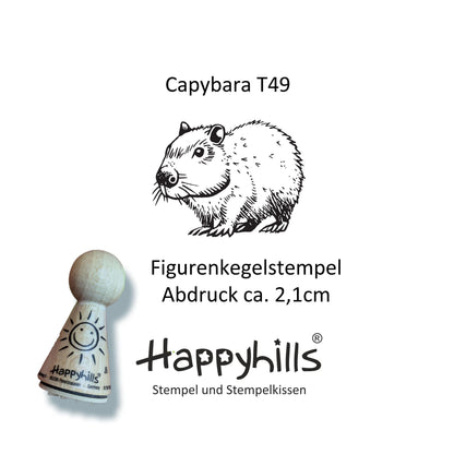 Kegelstempel Delfine, Löwe und Capybara Auswahl oder Set