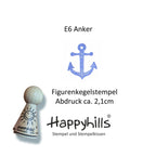 Kegelstempel Muschel, Welle und Anker Auswahl oder Set