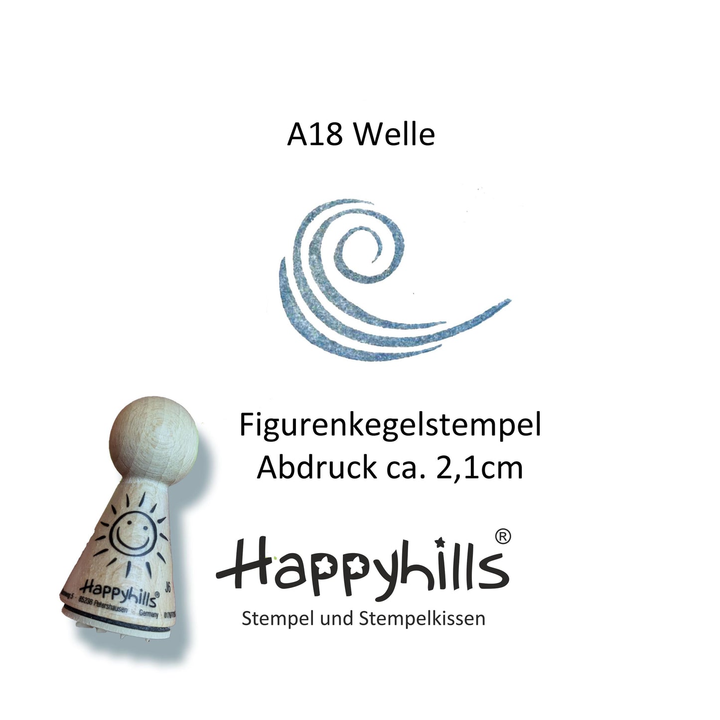 Kegelstempel Muschel, Welle und Anker Auswahl oder Set